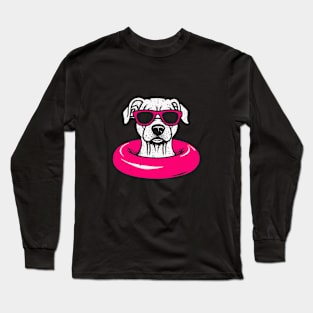 Puppy In Sunglasses Long Sleeve T-Shirt